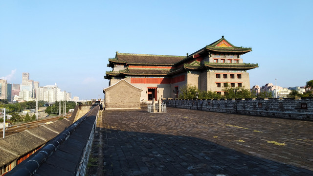 北京东便门角楼、明城墙公园遗址