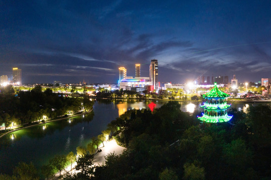 莱西风光夜景