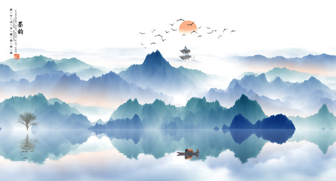 新中式山水