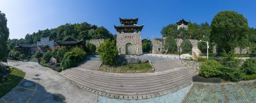 黄陂锦里沟风景区大门全景大图