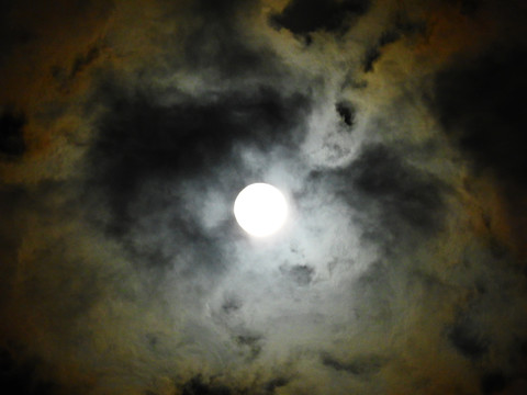 中秋月亮摄影