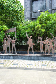 民国五四运动雕塑