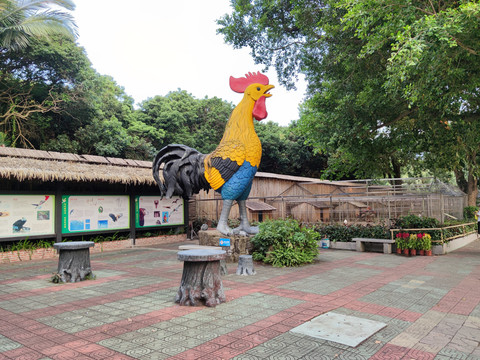 大公鸡雕像