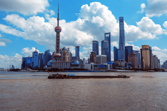上海陆家嘴全景风光