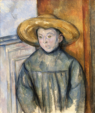 Paul.Cézanne草帽男孩