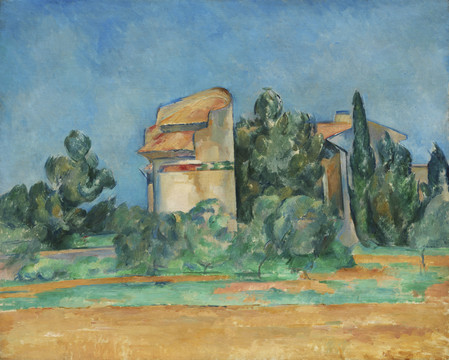 Paul.Cézanne贝尔维尤的鸽子塔