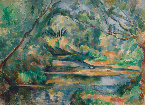 Paul.Cézanne小溪