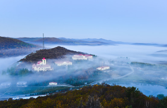 东北五花山风光