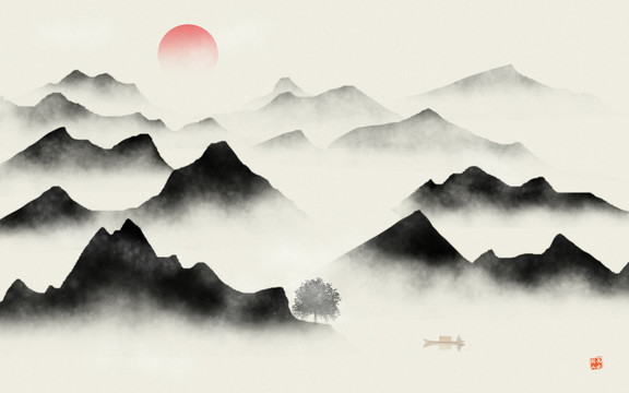 山水画