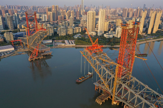 在建的武汉汉江七桥