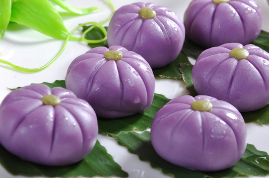 豆蓉紫薯果