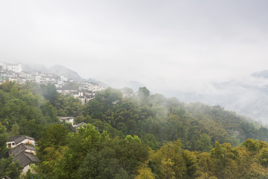 皖南山村坡山3