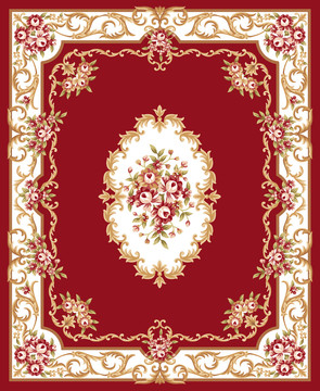 传统精美地毯图案