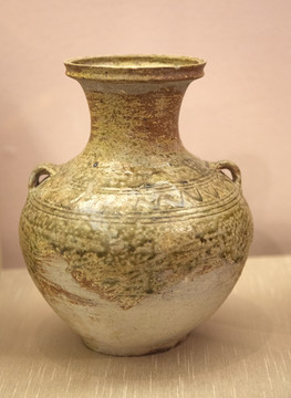 汉代双系原始瓷口壶