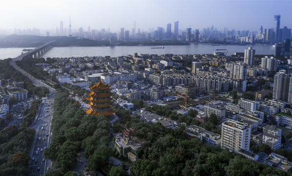 黄鹤楼俯瞰