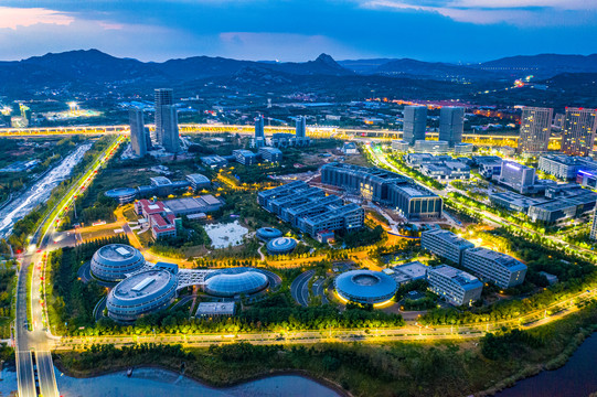 青岛蓝谷夜景