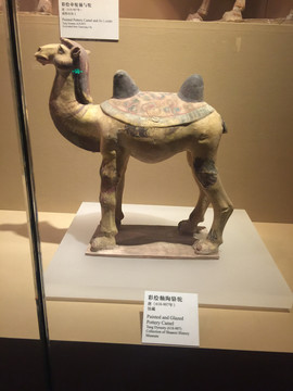 彩绘釉陶骆驼
