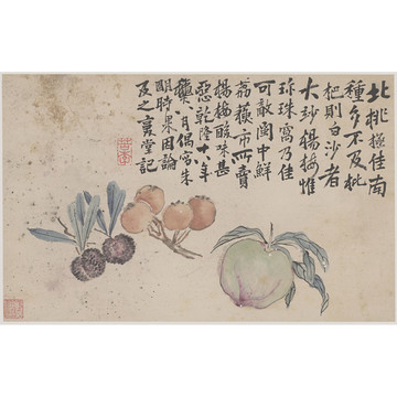 李鱓水果国画