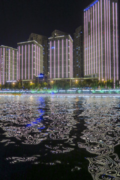 天津海河夜景