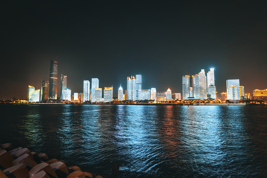 青岛浮山湾夜景