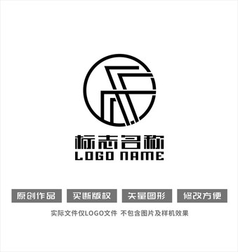 F字母标志企业logo