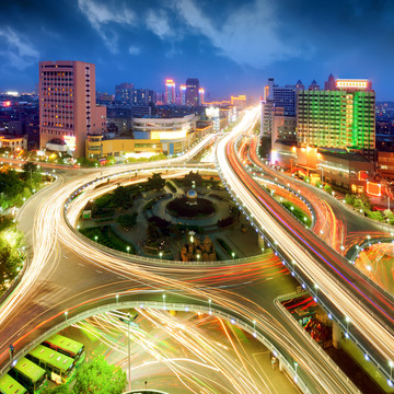 南昌老福山立交桥夜景