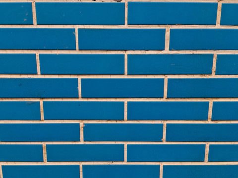 蓝色外墙砖