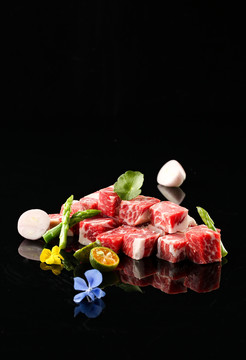 极品雪花牛肉粒