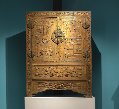 古代雕花书柜