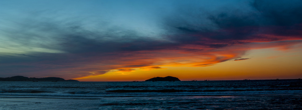 大海晚霞