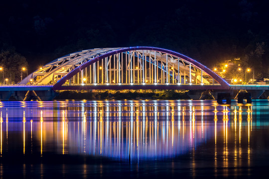 上海城市夜景5G智能城市素材