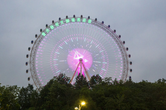 摩天轮夜景观景轮