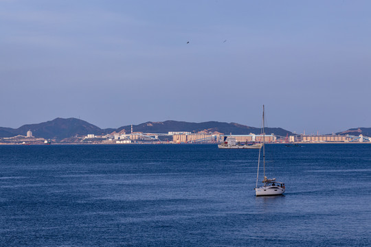 大连东港码头海景