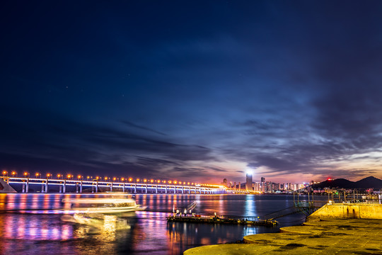 大连星海广场夜景