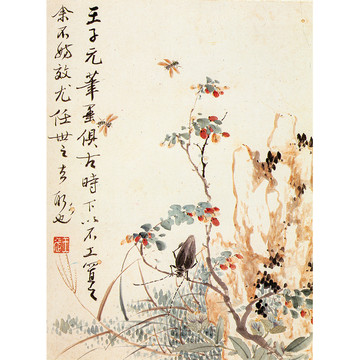 王武花卉国画