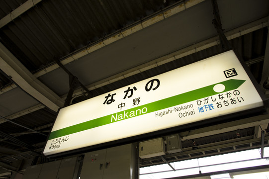 日本中野站