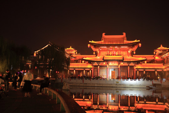 洛邑古城文化旅游景区夜景