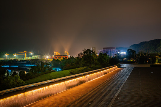 千岛湖珍珠广场夜景