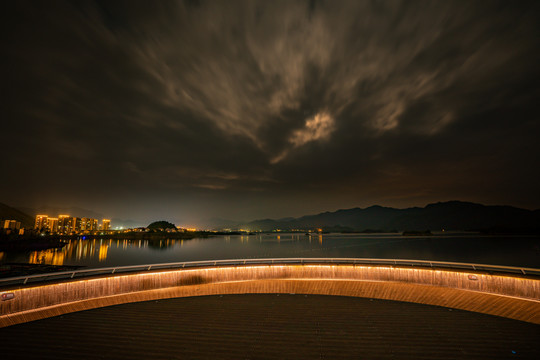 千岛湖珍珠广场夜景