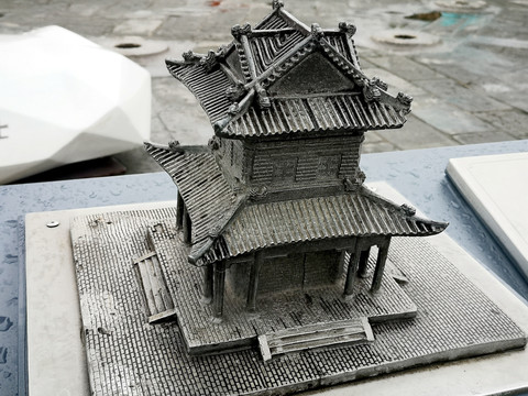 西安城墙角楼模型