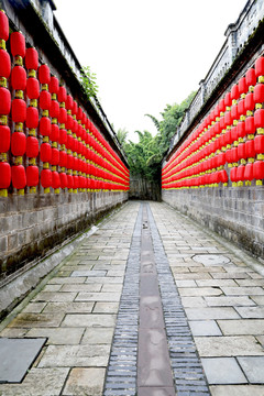 四川古镇石板路