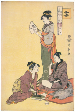 喜多川歌麿琴棋书画