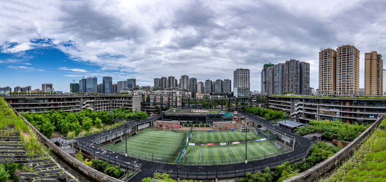 成都西村建筑全景图