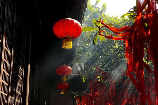 寺庙灯笼