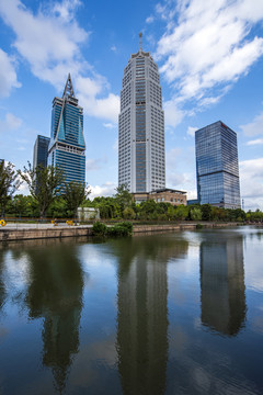 浦东新区金桥开发区的高层建筑