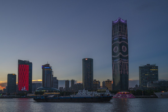 上海北外滩建筑夜景