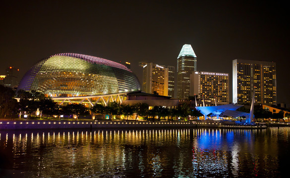 城市夜景5G智慧科技城市设计