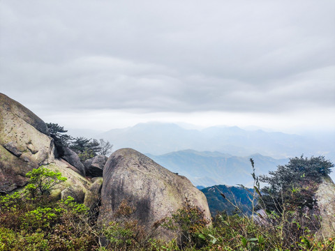 写意远山装饰画背景