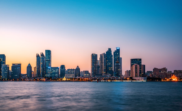 青岛城市夜景