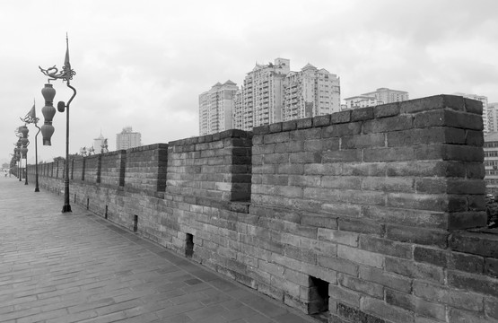 西安城墙垛墙